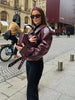 SARAH | Burgundy Jacket